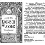 Kölnisch Wasser Anno 1856 (Apomanum)